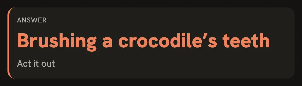 Your laptop, holding the secret: brushing a crocodile’s teeth.